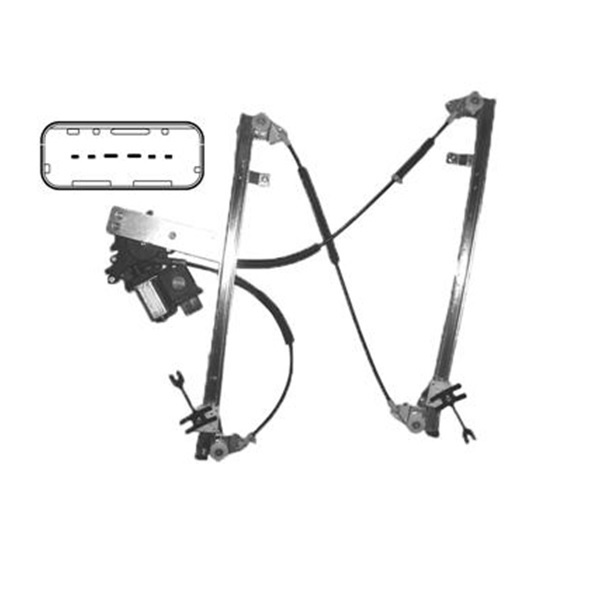 Lève-vitre électrique Avant Conducteur Pour Citroën Xsara Picasso - Modèle N68 (1999-2010) - Avec Moteur - Marque PARTSLINE