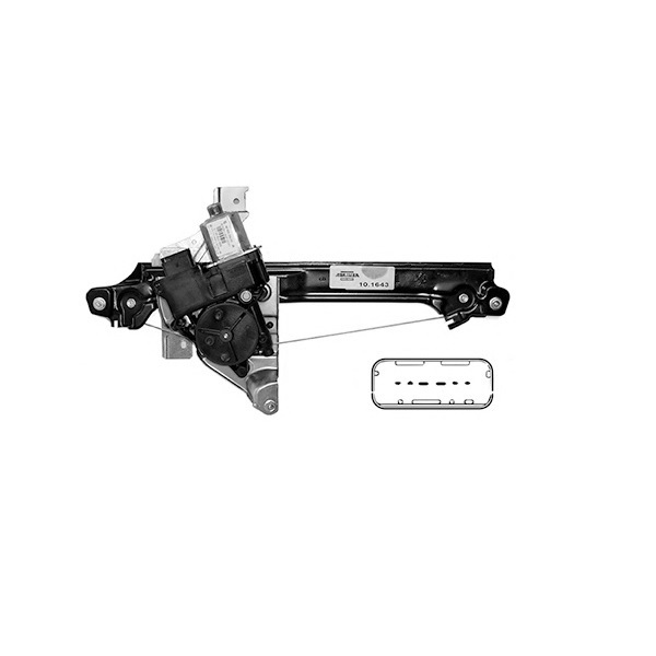 Lève-vitre électrique Arrière Gauche Pour Peugeot 3008/5008 (2009-2013) - Avec Moteur, Neuf
