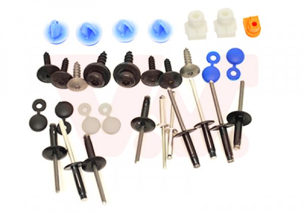 Assortiment De 170 Pièces : Vis Et Agrafes En U Pour Pare-Chocs & Carrosserie Auto