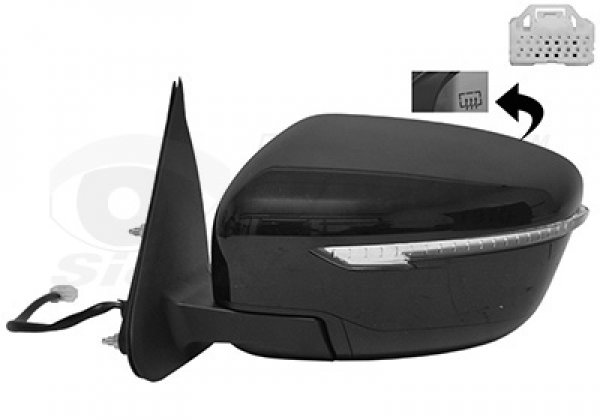 Rétroviseur Gauche électrique Chauffant Avec Clignotant Pour IVECO Daily VI (2014-2024) - Remplacement Direct