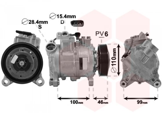 Compresseur Climatisation BMW Série 3 E46 318d Td - Pièce D'Origine 64528386650