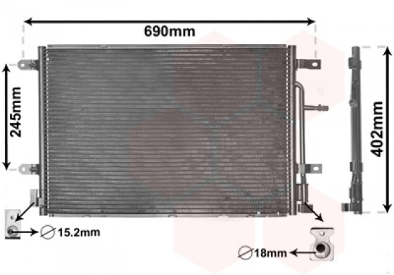 Condenseur Climatisation Audi A6 Berline (4B2) - Réf. 4B0260403T - Occasion