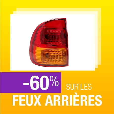 -60% sur les feux arrières