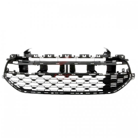 Grille De Pare-chocs Avant Gauche Bas Centre Pour Citroën C4 (2004-2008) - Noire, Neuve, Référence 7414JT