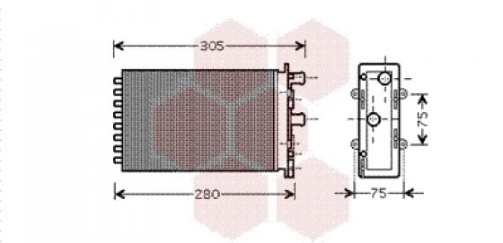 Radiateur De Chauffage Pour VW Transporter T4 (avec Clim) - 1990 à 2003, Direction à Gauche
